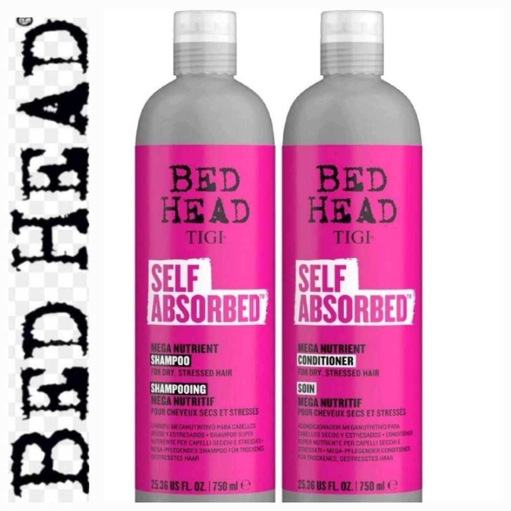 BedHead Self Absorbed Mega Nutrient Shampoo & Conditioner ‎ Set